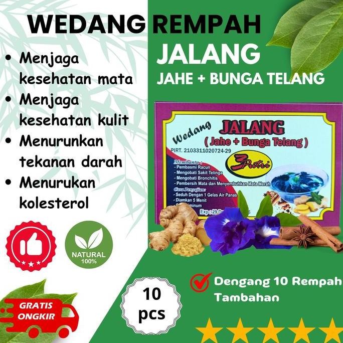 

cusss order] Wedang Rempah Jahe Telang - Bunga Telang - Herbal Jahe Telang - Isi 10 pcs