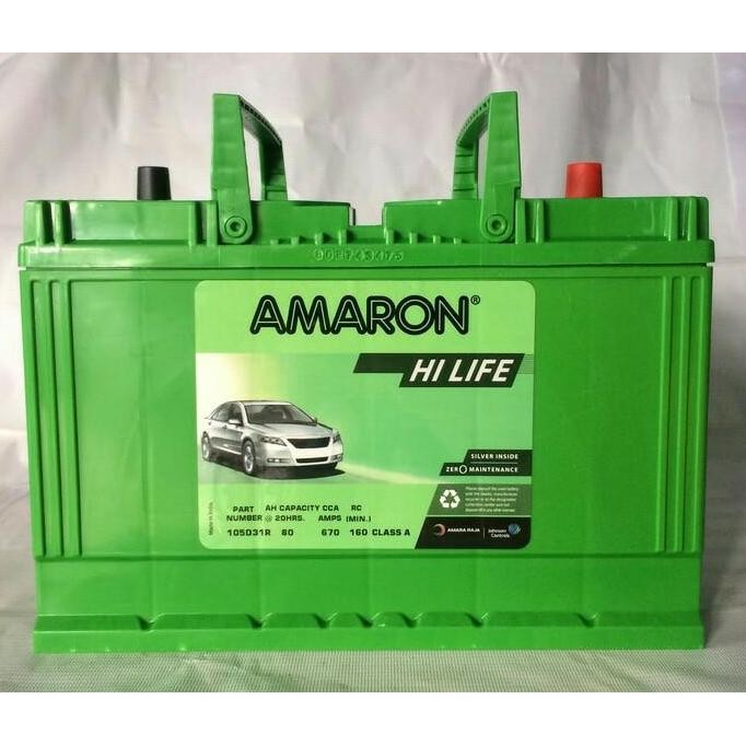 . AKI MOBIL FORD EVEREST 105D31R 95D31R AMARON GARANSI 1 TAHUN