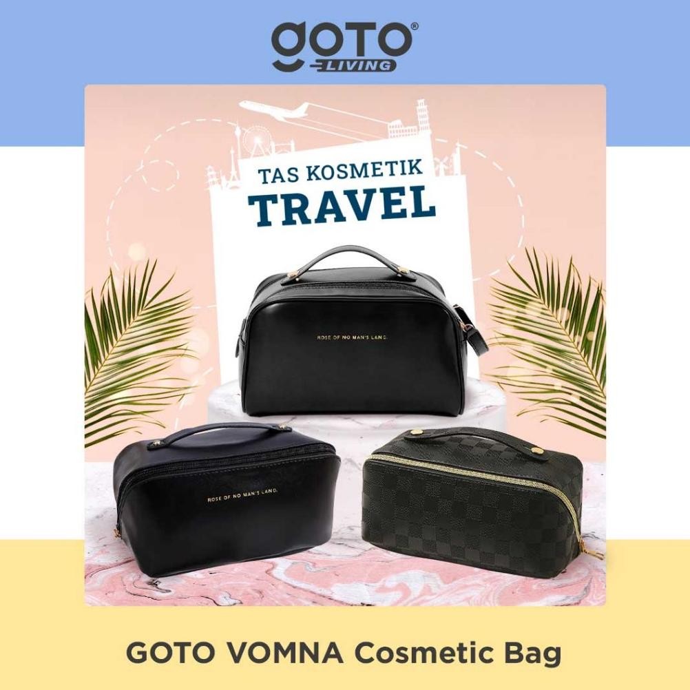 

LINDU Goto Vomna Tas Kosmetik Pouch Make Up Cosmetic Travel Bag Organizer