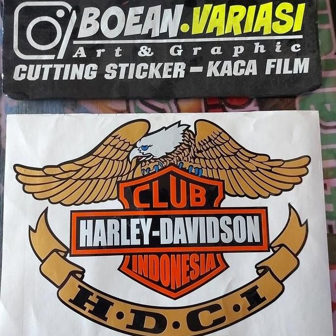 Cutting Sticker Harley Davidson Wing Harley Davidson Kaca Body Mobil Harga Khusus