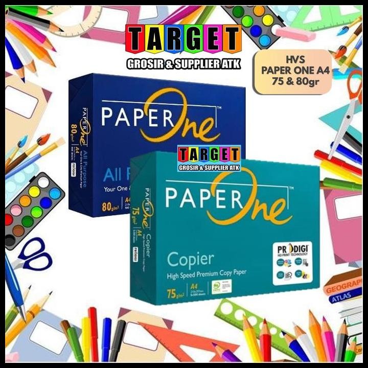 

Terlaris Paper One Kertas Hvs A4 / Kertas Paperone 75Gr 80Gr Good Quality