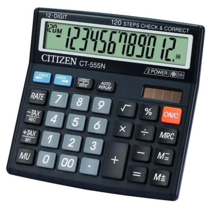 

Ad-3 Aw-96 Evy-510 Kalkulator Desktop Citizen Ct-555N / Calculator 12 Digit Cek Ulang & Koreksi Termurah Murah