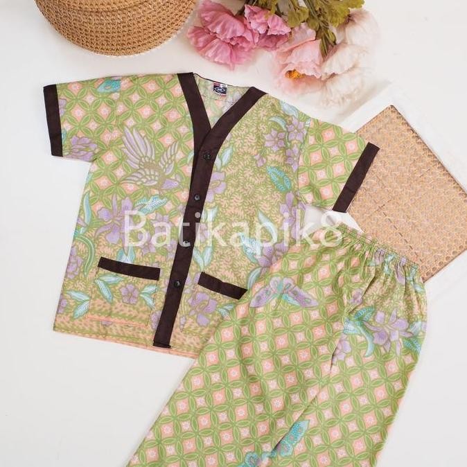 Tersedia [3 PASANG] PIYAMA BATIK ANAK / BATIK ANAK / PIYAMA ANAK / BAJU TIDUR / lengan pendek celana