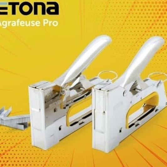 

BERKUALITAS STAPLER/STAPLER TEMBAK ETONA E 23 GUN TACKER TEKKER