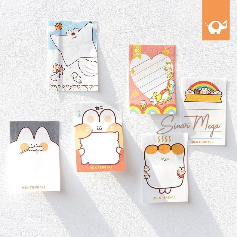 

Cq37 Tu-67 Ga24 Meaterball Rabbit Sticky Notes / Memo Tempel Lucu Unik Murah Kertas Kecil Berkualitas Sale Cq37