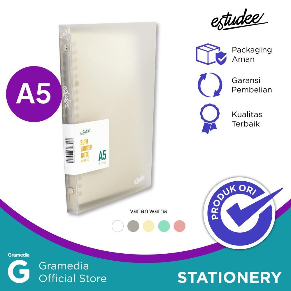 

Estudee Slim Binder Note A5 Grey