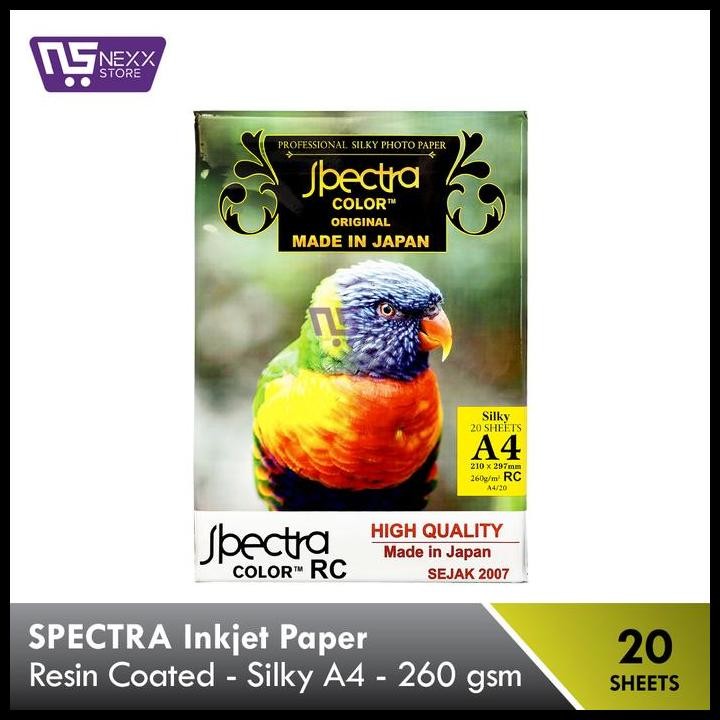 

Terlaris Promo !!! Spectra Rc Inkjet Paper Silky A4/260 Gsm Good Quality