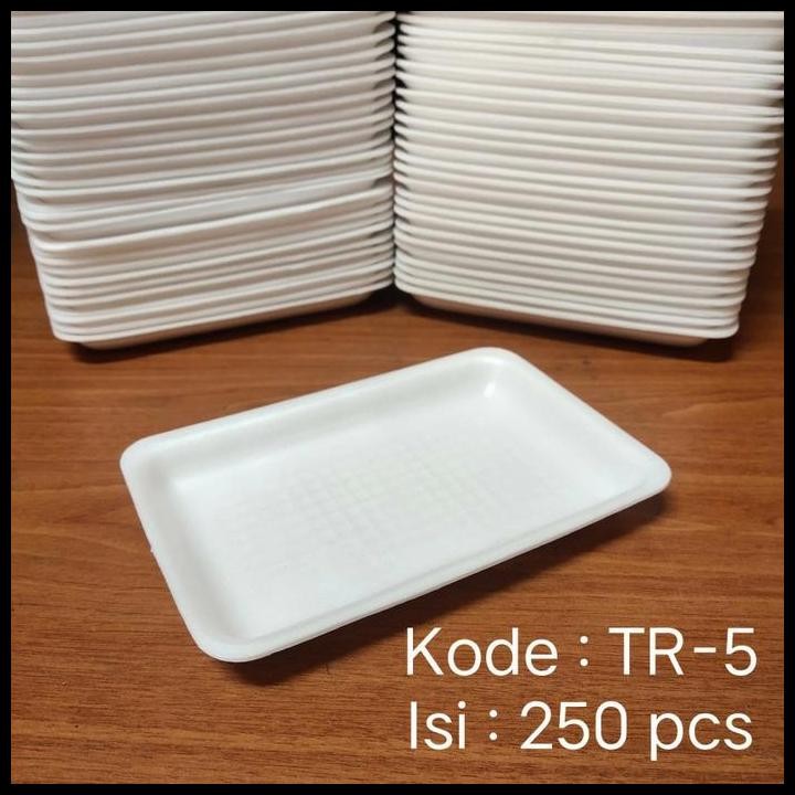 

Terlaris Foam Tray Tr 5 - Styrofoam Tray Buah Tr5 - Isi 250 Pcs Good Quality