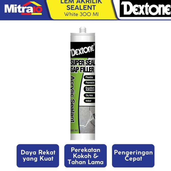 Dextone Lem Akrilik Sealent Tabung Tbg White 300 Ml