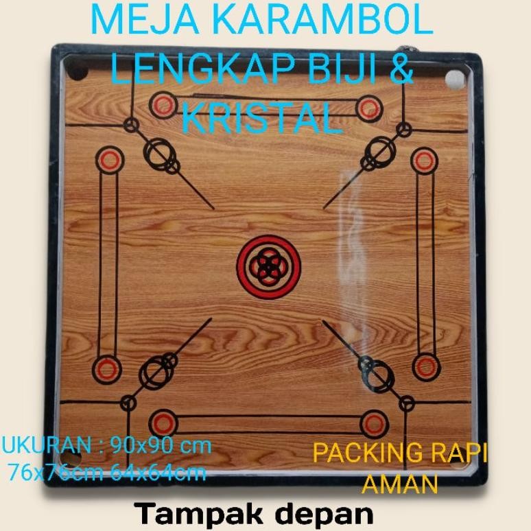 READY STOK Karambol Meja 1 Set Biji Kristal Permainan Anak Remaja Dewasa Siap kirim