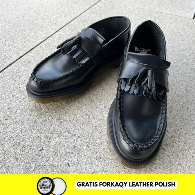 Sepatu Dr. Martens Adrian Tassel Black Polish