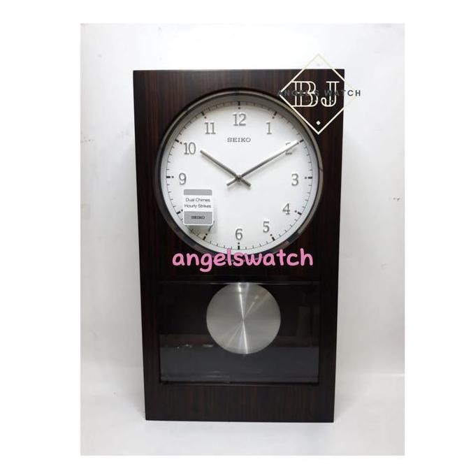 jam dinding seiko kayu qxh046 original [terbaik]