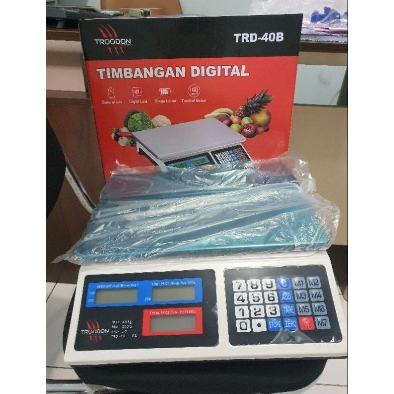NEW Timbangan Duduk Digital 40KG TROODON Timbangan Sayur Laundry Scale 40 KG