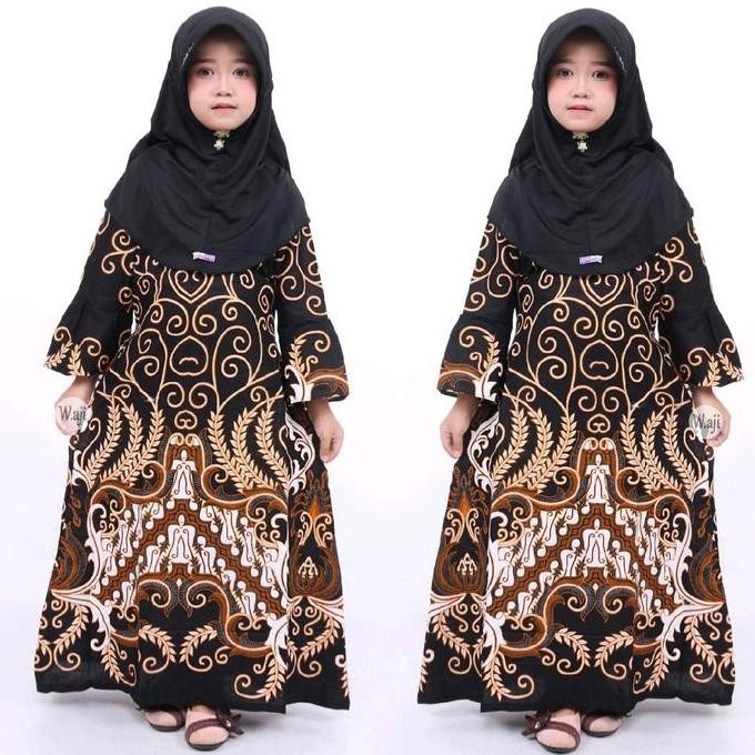 Tersedia gaun batik anak perempuan umur 3 sampai 10 tahun Baju