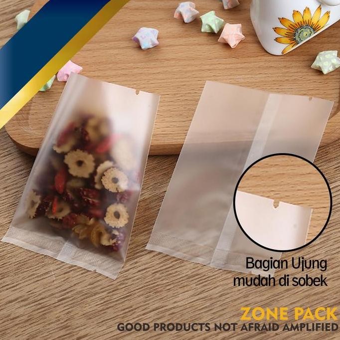 

ready [100 PCS] Plastik Cookies | Plastik Sealer Mooncake Nastar | Kantong Plastik Kue Transparant Doff