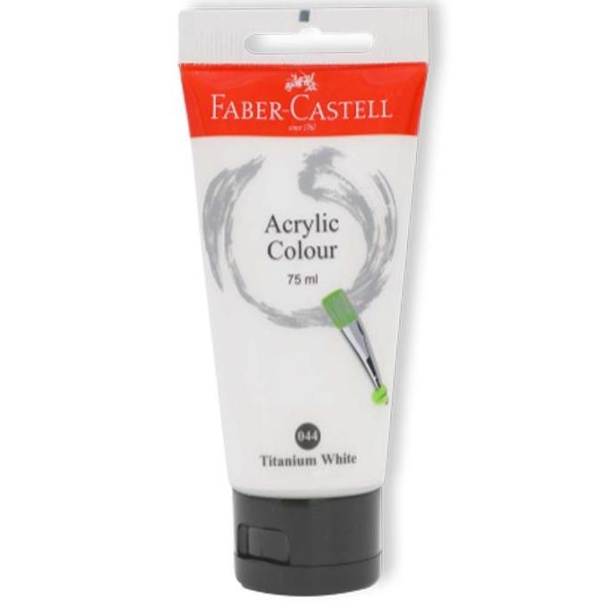 

ready !!! Faber-Castell Acrylic Colour 75ml Titanium White 187501