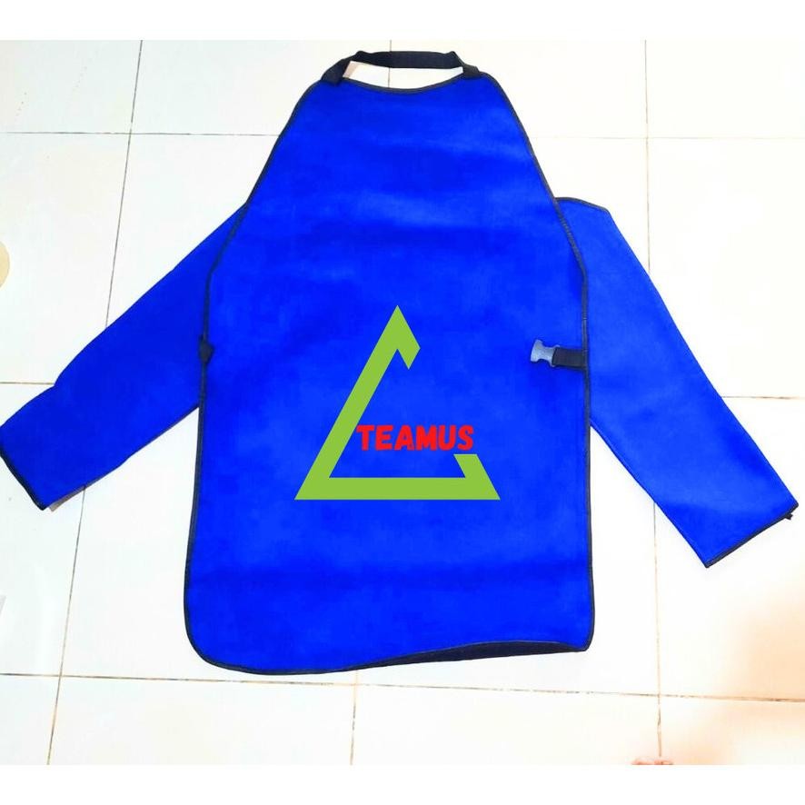 NEW Apron Las Set Safety | Baju Las Safety Satu Set Apron Las Bahan Kulit Seragam Baju + Tangan