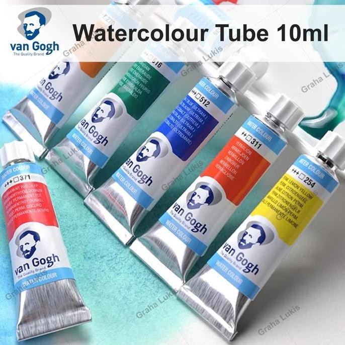 

ready !!! Van Gogh Watercolour TUBE 10ml Varian 1 WHITE / YELLOW / ORANGE / RED / BROWN