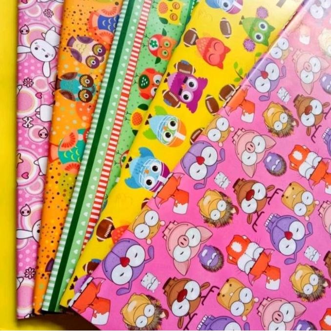 

ready Kertas Kado Sinar Dunia Fancy isi 50 lembar 5 Motif murah meriah - Sidu - Hadiah