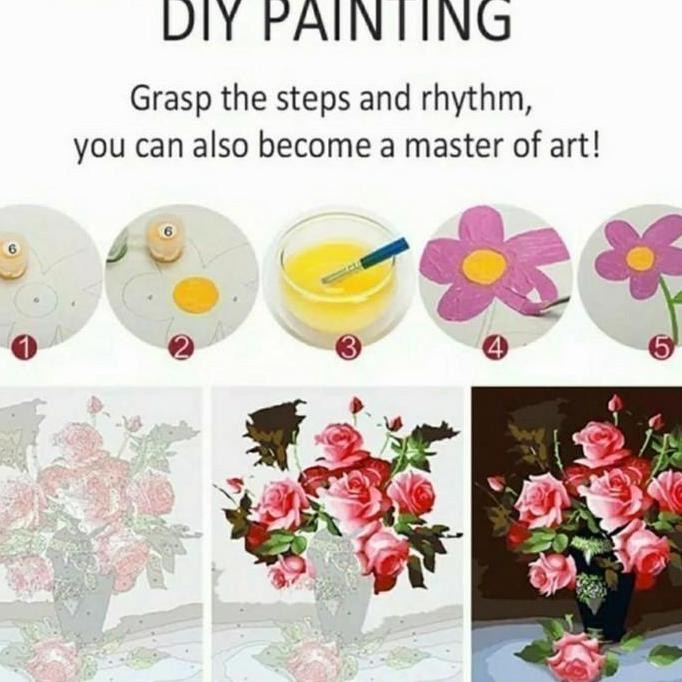 

ready !!! DIY painting by number 30x20cm kerajinan tangan - Alpen Swiss