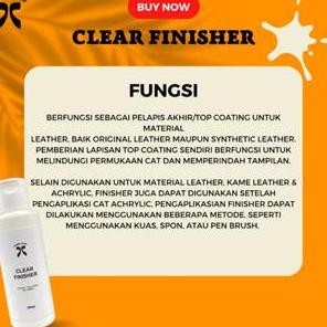 ready  Clear Finisher Cat Sepatu Cat Akrilik Leather Paint Cat Kanvas