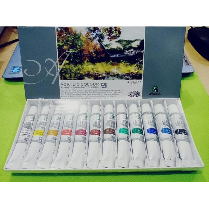 

ready !!! CAT AKRILIK MARIE'S ACRYLIC SET 12 WARNA 12ML TYPE 812B