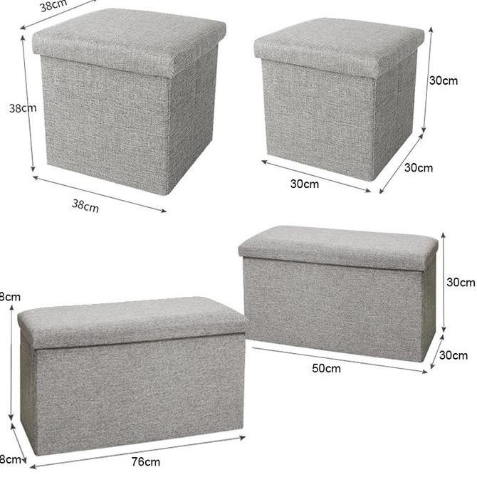 Diskon Sofa Portable 76X38X38Cm Stool Kotak Korea Kursi Safe Box Duduk Tempat Penyimpanan Barang Sof
