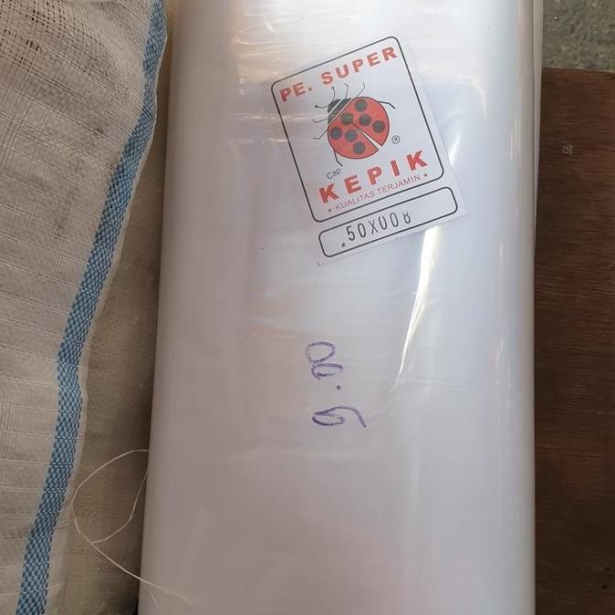 ready Plastik PE Roll Bening lebar 50 cm tebal 0,8 mikron