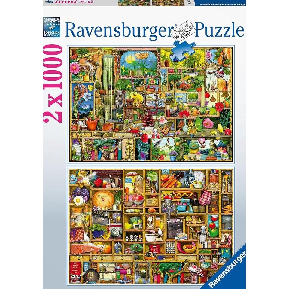 Ravensburger Puzzle 89691 Colin Thompson 2x 1000 Pieces Premium JIgsaw