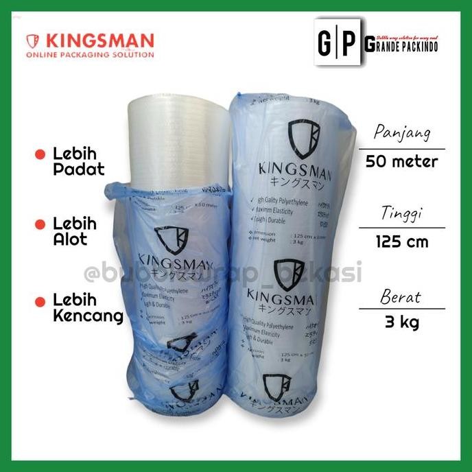 

ready Bubble Wrap Roll PREMIUM MURAH ukuran 3kg 125CM x 50M TEBAL KINGSMAN