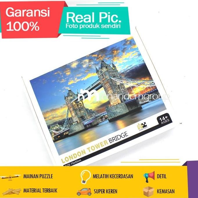 Puzzle 1000 Pcs Mainan Jigsaw London Bridge Premium