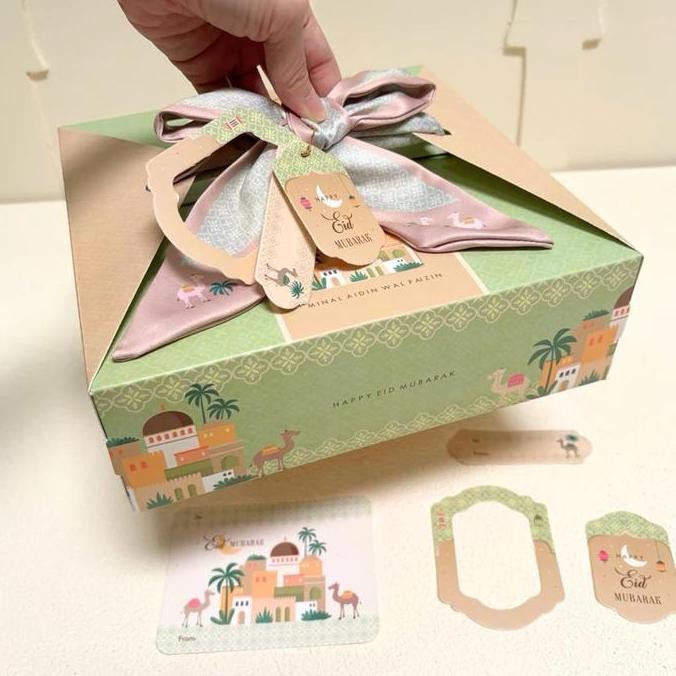 

ready 5 Set Box Jinjing Twilly Leya 20x20x8cm 22x22x7cm Box Idul Fitri Lebaran