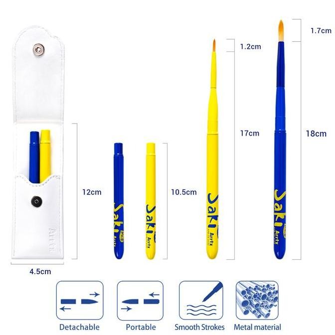 

ready !!! arrtx travel paint brush/kuas lukis