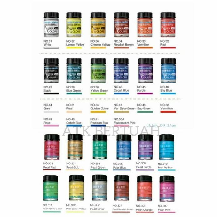 

ready !!! SIMBALION POSTER COLOR CAT AIR BOTOL KACA