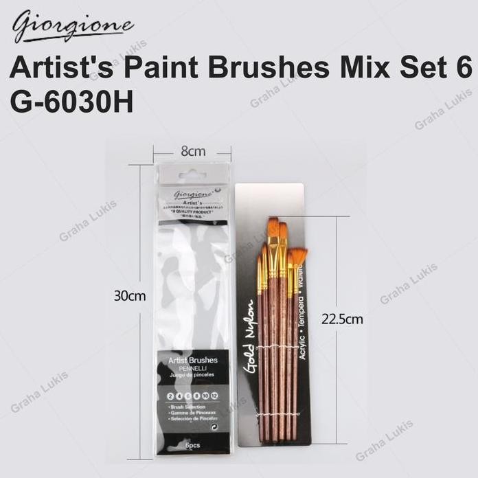 

ready !!! Giorgione Brush set G-6030H mix set 6