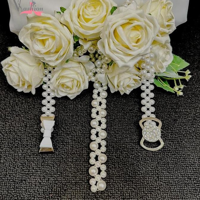 ready Ikat Pinggang Mutiara Vima Elegan Mewah Aksesoris Hiasan