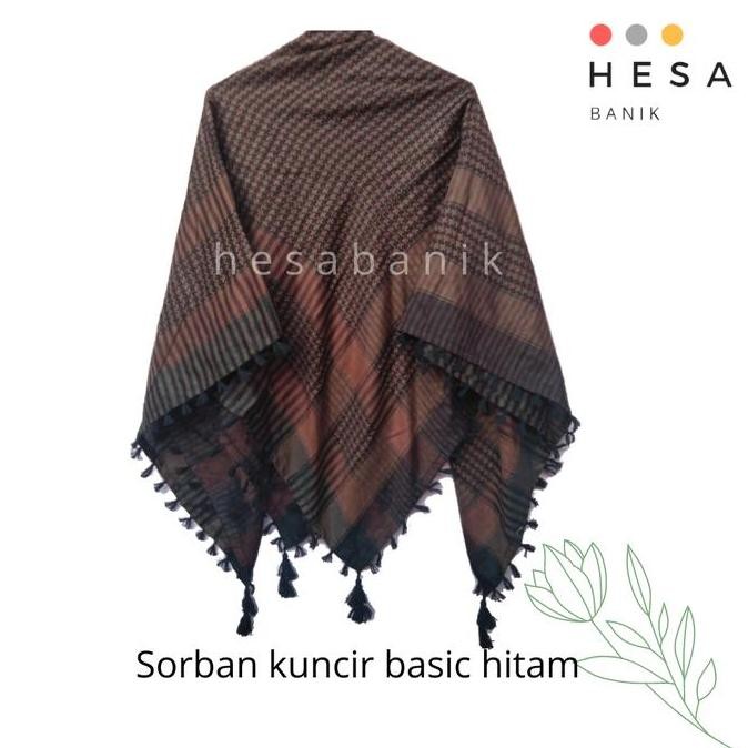 ready Sorban Coklat Basic Hitam / Sorban Viral