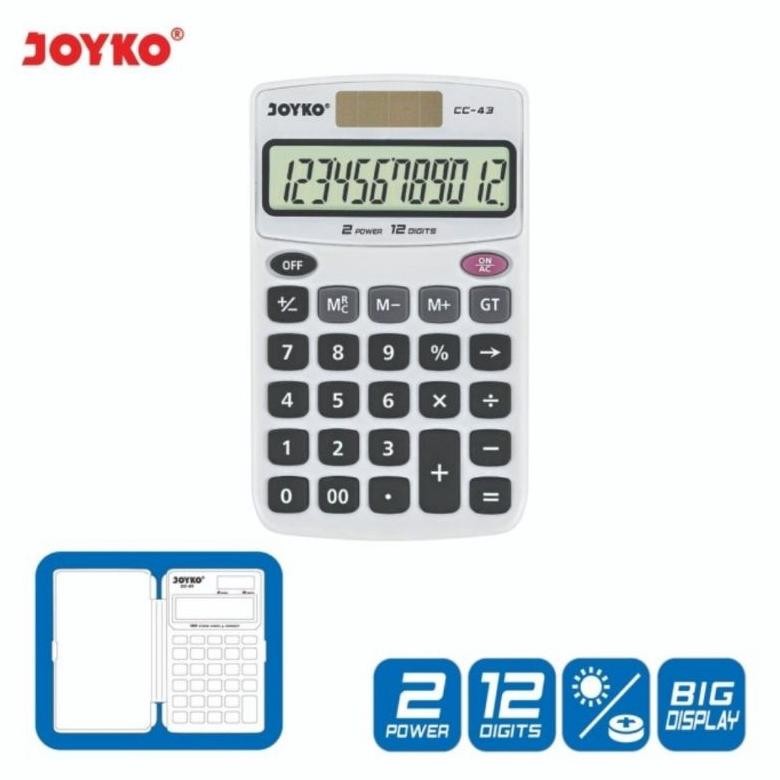 

Big Sale Wdr-75 Vex-2126 Kalkulator Saku Kantong 12 Digit Joyko Cc 43 Ori - Calculator Pocket Cc43 Premium Original