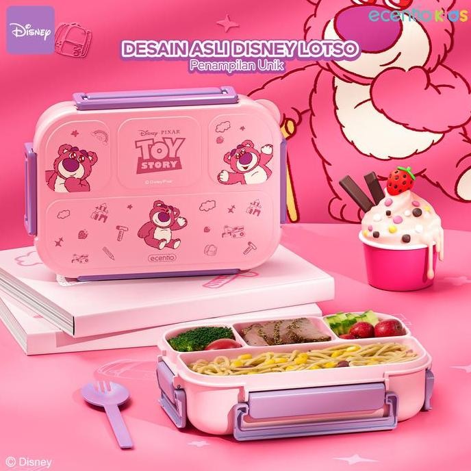 Ecentiokids Tempat Makan Anak Disney Lotso Sekolah Bpa Free Bayianti Tumpah Lunch Box Best