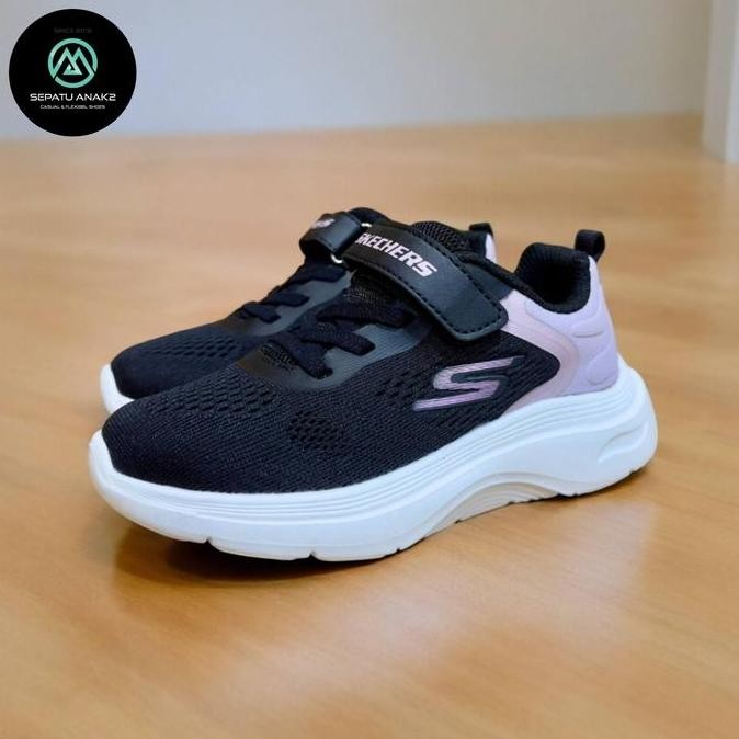 Tersedia Sepatu Skechers Anak Perempuan Hitam Pink Sepatu Anak Cewek Sneakers Kids