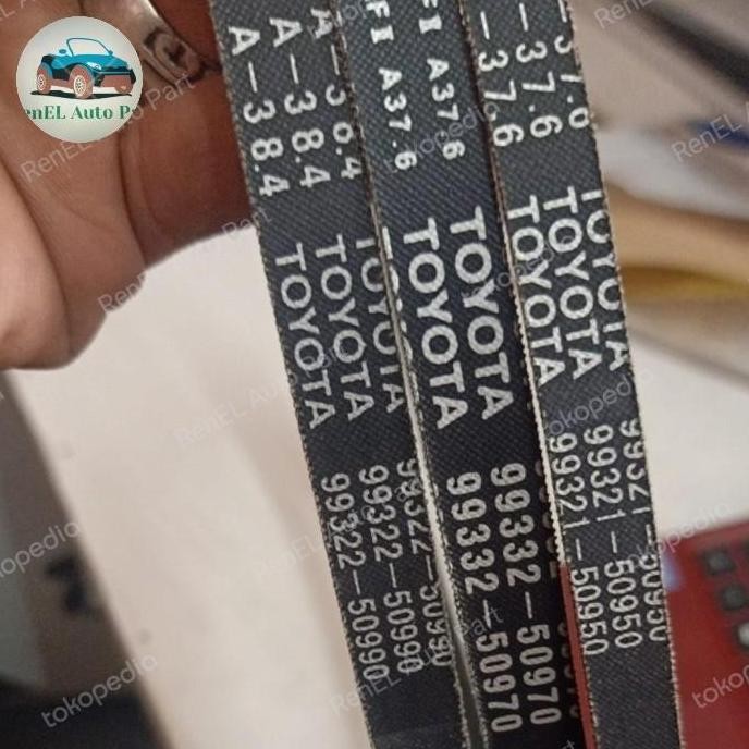 . Fan belt Tali kipas set Toyota Kijang Super Grand 1500CC Original