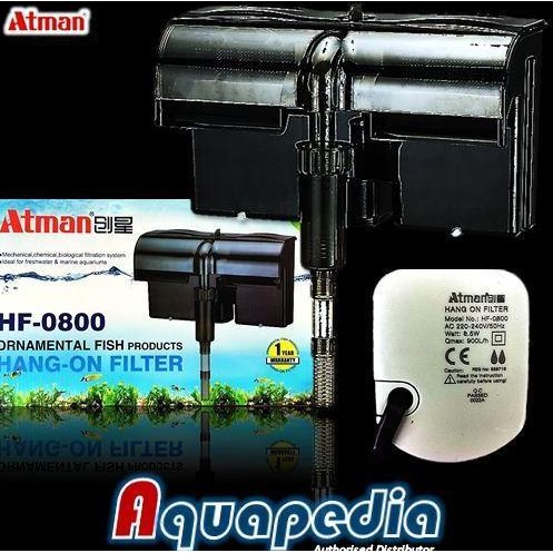 Atman Hf-0800 Filter Gantung Aquarium Hang-On Filter