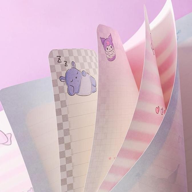 

TOKKADO Sanrio Original Squishy Notebook Agenda Buku Catatan Anak Lucu TA