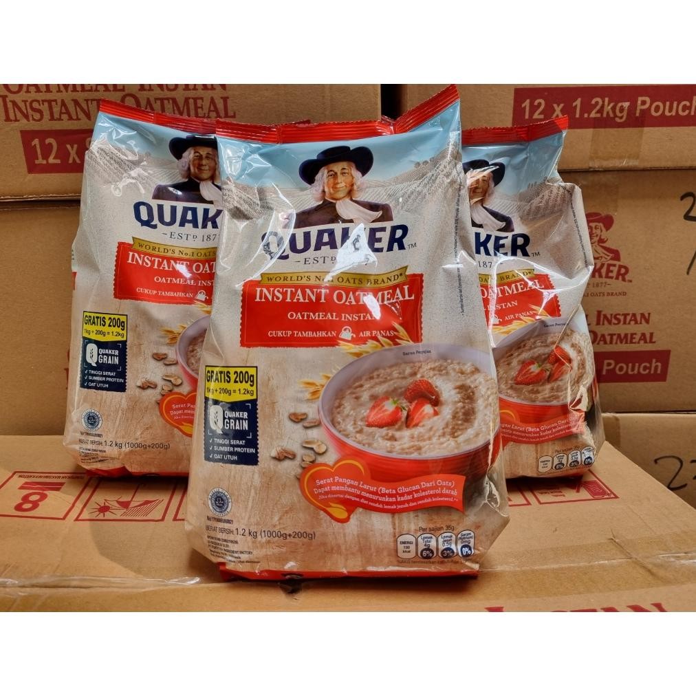 

Ready Quaker Oatmeal Instant 1200 Gr 1,2Kg. Exp 03/2026