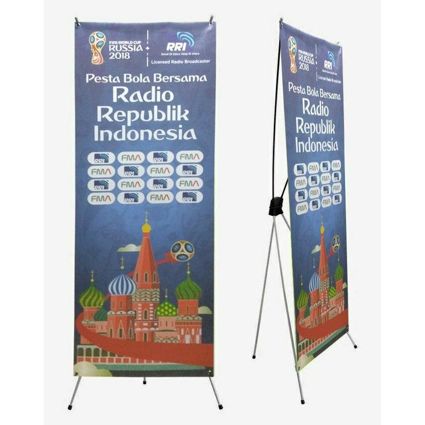 

x banner bahan flexi china /60x160cm + kaki