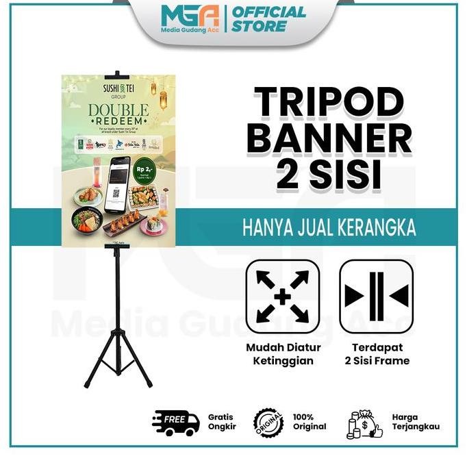 

TRIPOD BANNER / STAND DISPLAY / TIANG IKLAN BARCODE DISPLAY AKRILIK