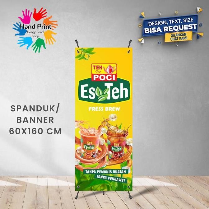 

Spanduk Banner Es Teh Poci Minuman Segar Warna Kuning Ukuran 60x160 Cm Murah Berkualitas Bisa Request Custom