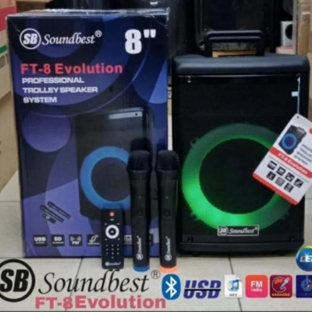 Speaker Portable Soundbest Ft 8 ( 8 Inch ) New Stok