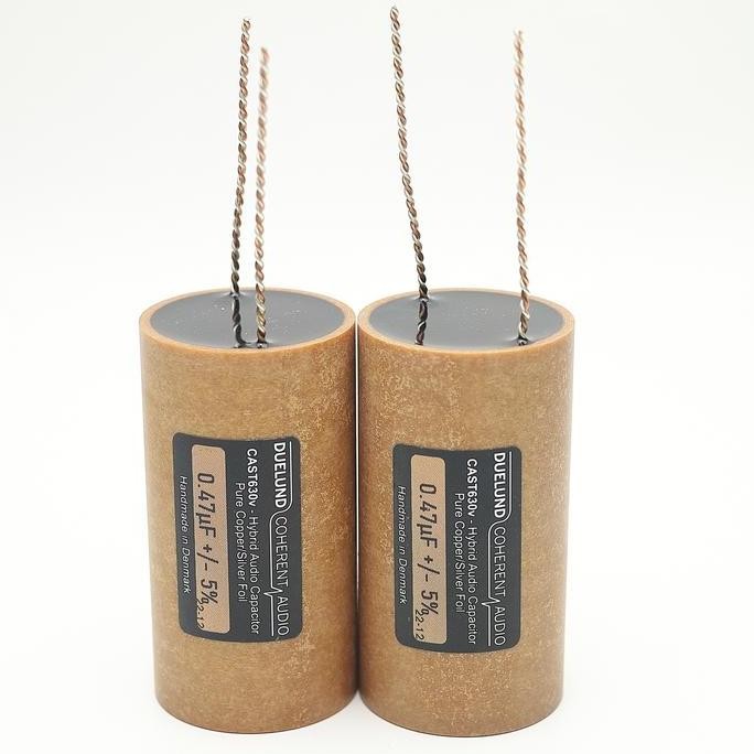 Duelund Cast Hybrid Audio Pure Copper/Silver 0.47Uf/630V Matched Pair New Stok