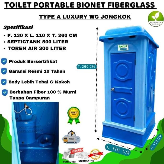 ready Toilet Portable BIONET Type A Luxury Wc Jongkok